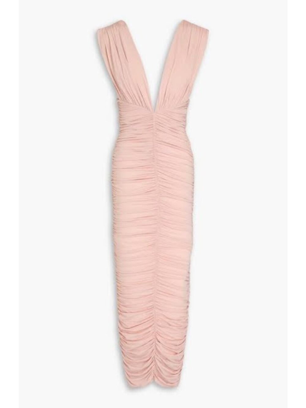 NWT Alex Perry Chance Lycra Ruched Dress in Blush